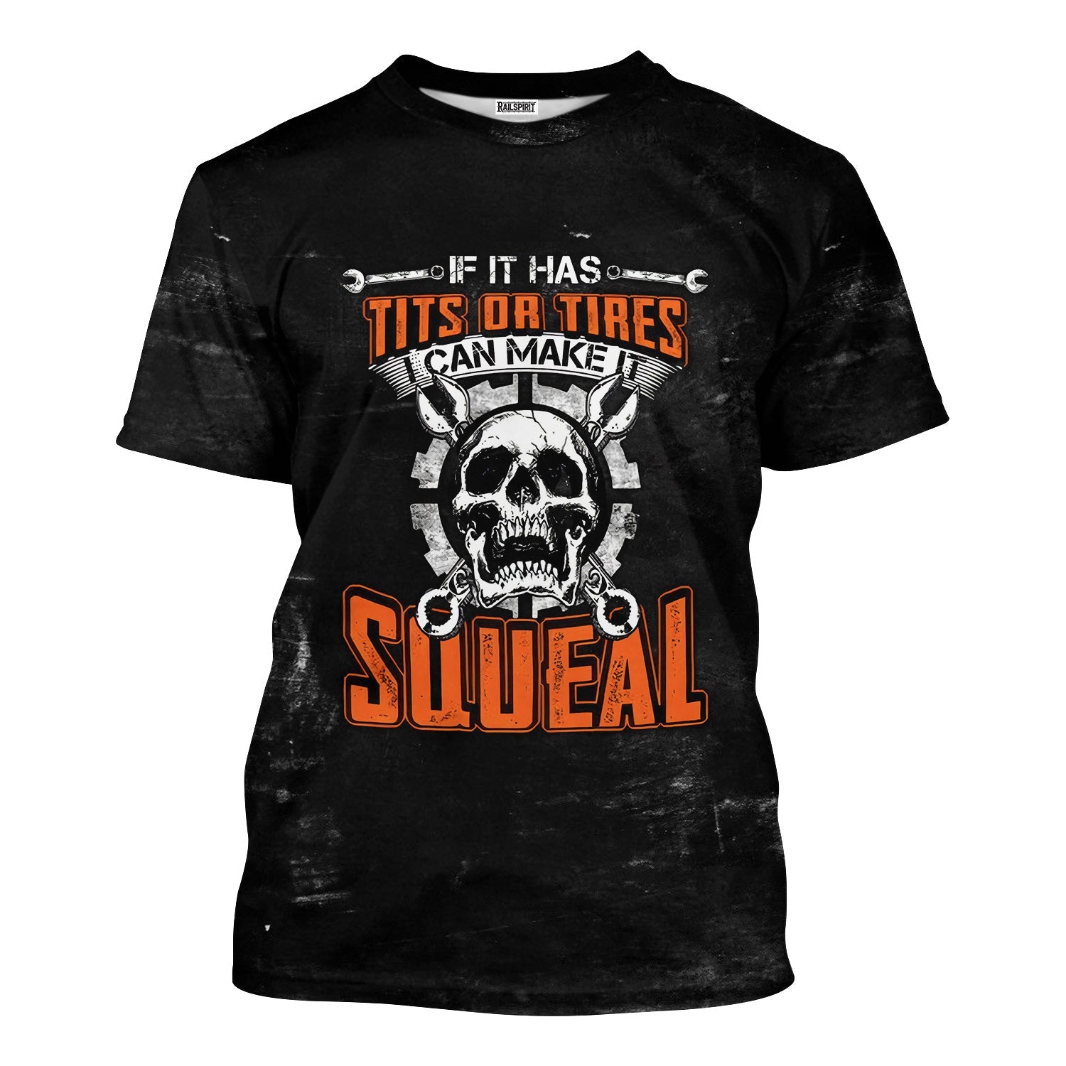 Blisscorners Humor Mechanic Shirt, If It Has Tits or Tires It Can Make You Squeal Shirt, Perfect Gift for Mechanics & Car Guys