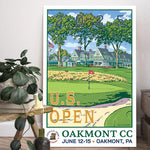 Blisscorners 2025 U.S. Open Championship Canvas, Oakmont Country Club Art, Gifts For Golf Lovers LM2611
