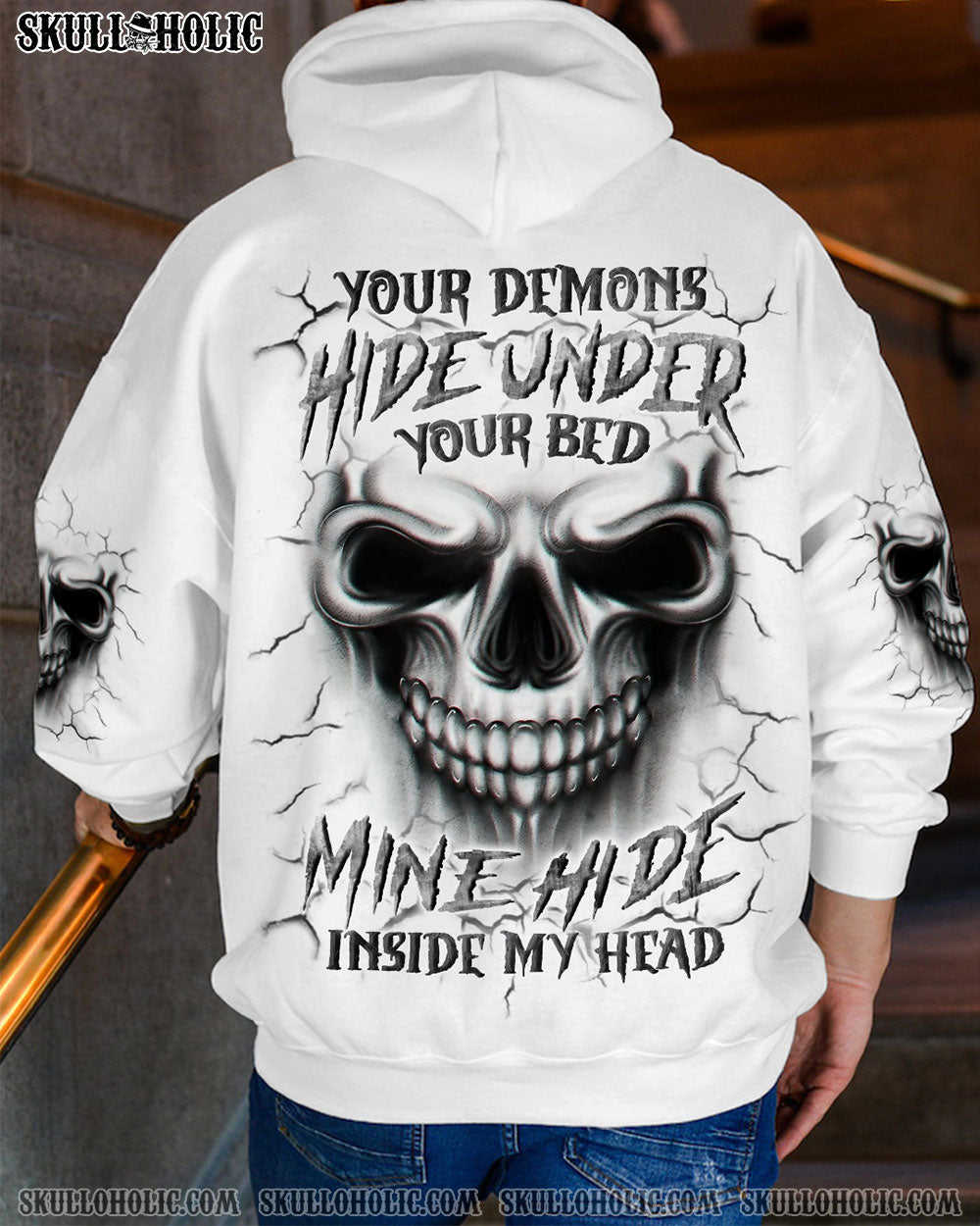 BLISSCORNERS YOUR DEMONS HIDE UNDER YOUR BED ALL OVER PRINT