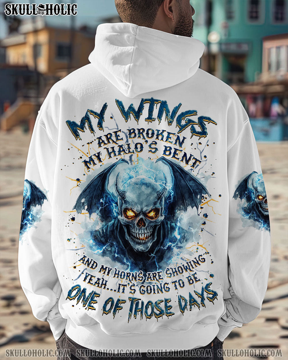 BLISSCORNERS IT'S GOING TO BE ONE OF THOSE DAYS SKULL ALL OVER PRINT