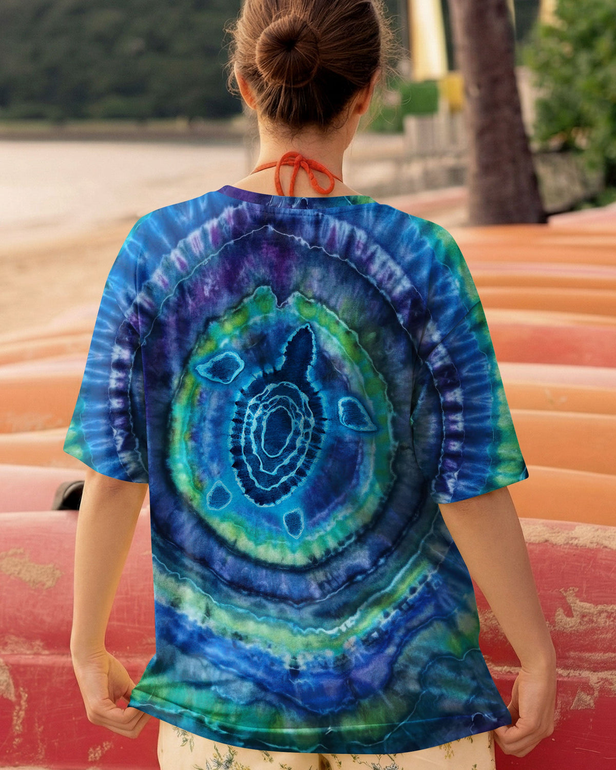 BLISSCORNERS TURTLE TIE DYE  ALL OVER PRINT