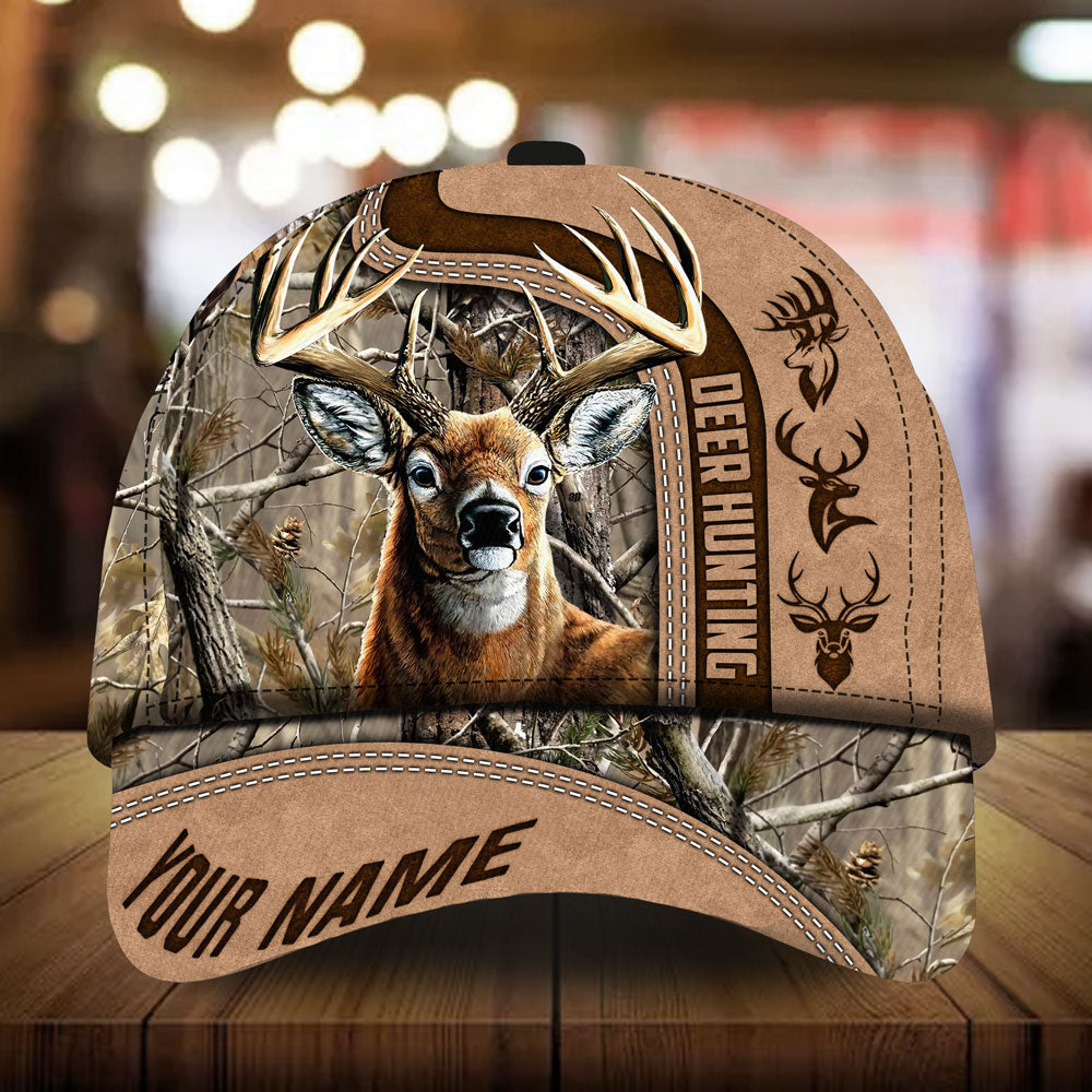 Blisscorners Ashley Whitely Deer Hunting Personalized Hats 3D Multicolored Camo