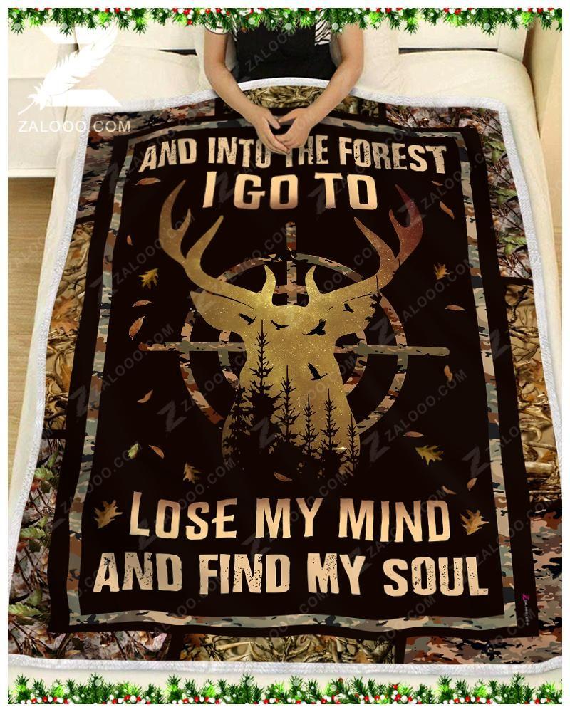 Blisscorners Hunting And Into The Forest Blanket