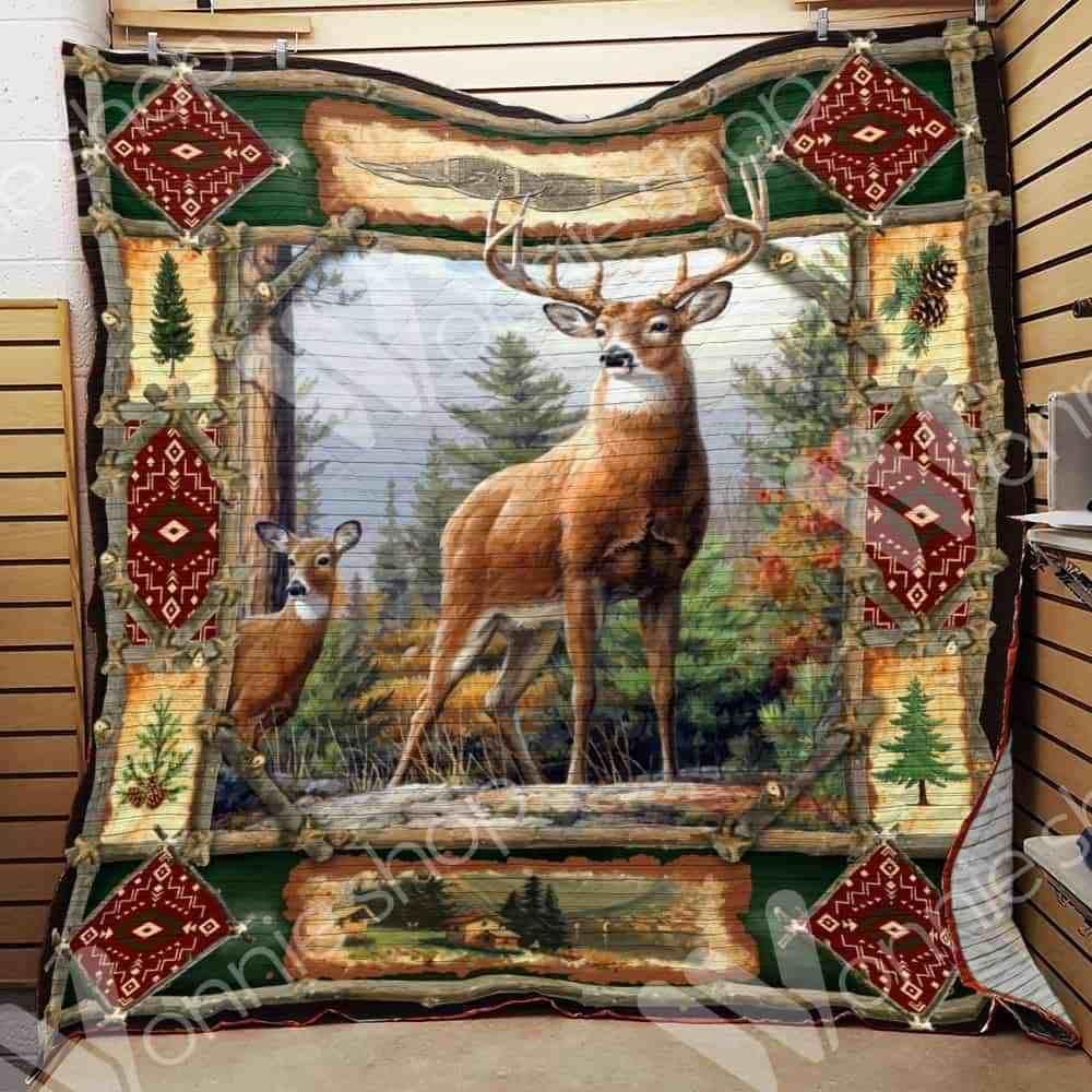 Blisscorners Deer Hunting Colorful Blanket