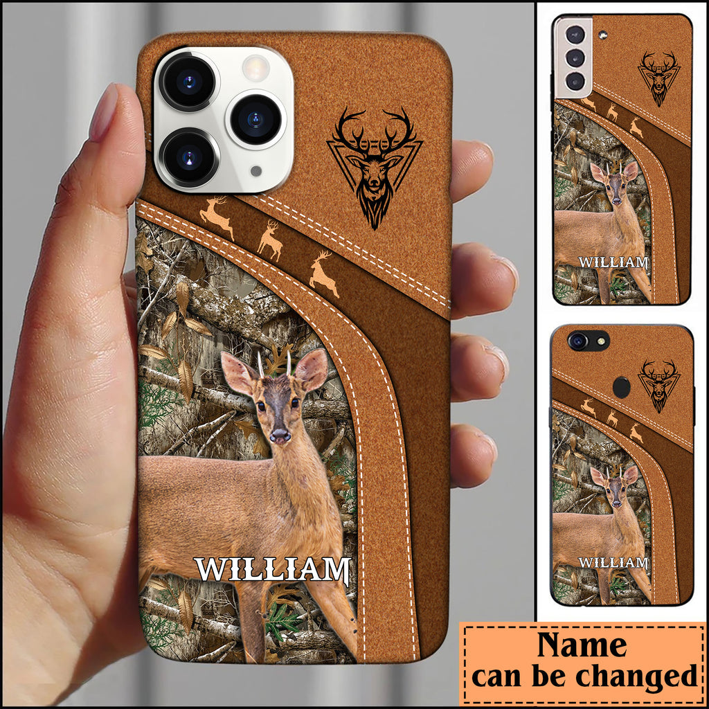 Blisscorners Brocket Deer Hunting Personalized Name Phone Case LM1012