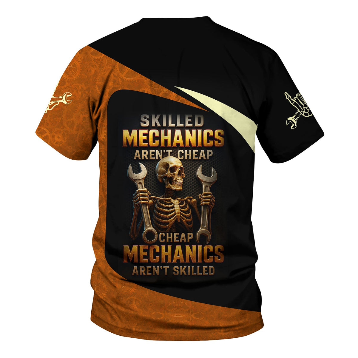 Blisscorners Personalized T-Shirt Skill Mechanics Hand Clean Money Shirt For Mechanics