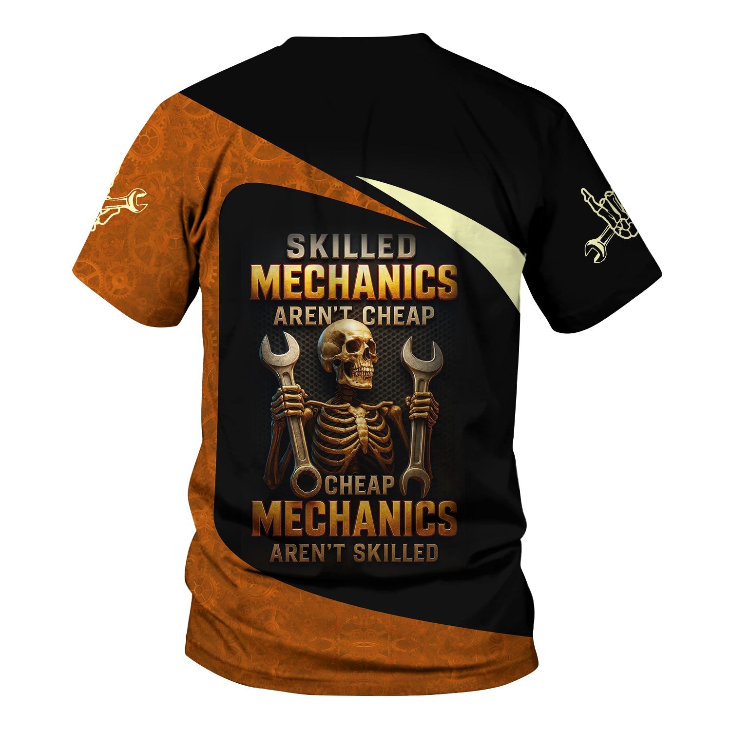 Blisscorners Personalized T-Shirt Skill Mechanics Hand Clean Money Shirt For Mechanics