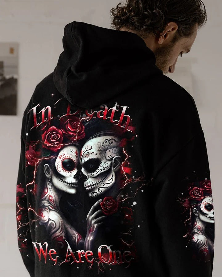 BLISSCORNERS IN DEATH WE ARE ONE SKULL COUPLE ALL OVER PRINT