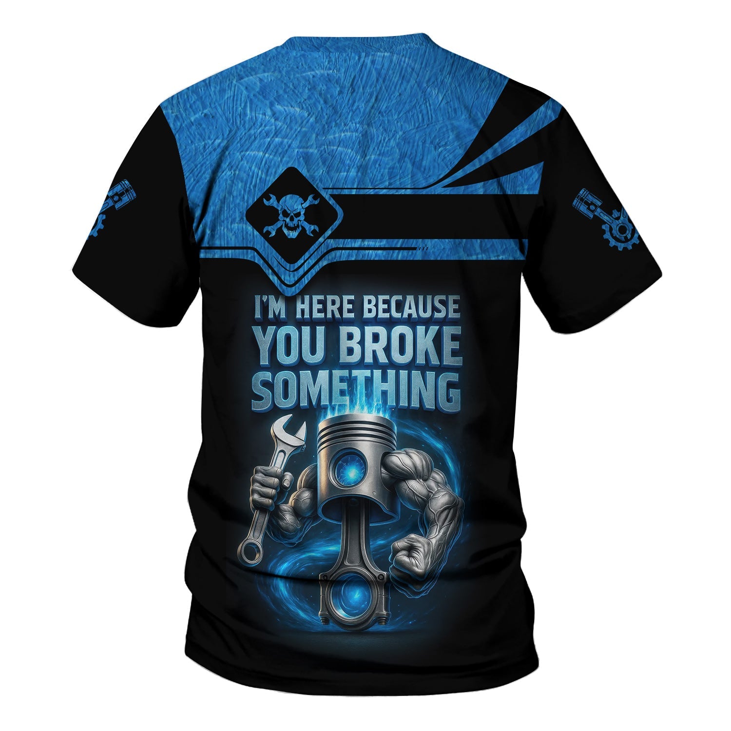 Blisscorners Custom Name Mechanic Shirt I'm Here Because You Broke Something T Shirt