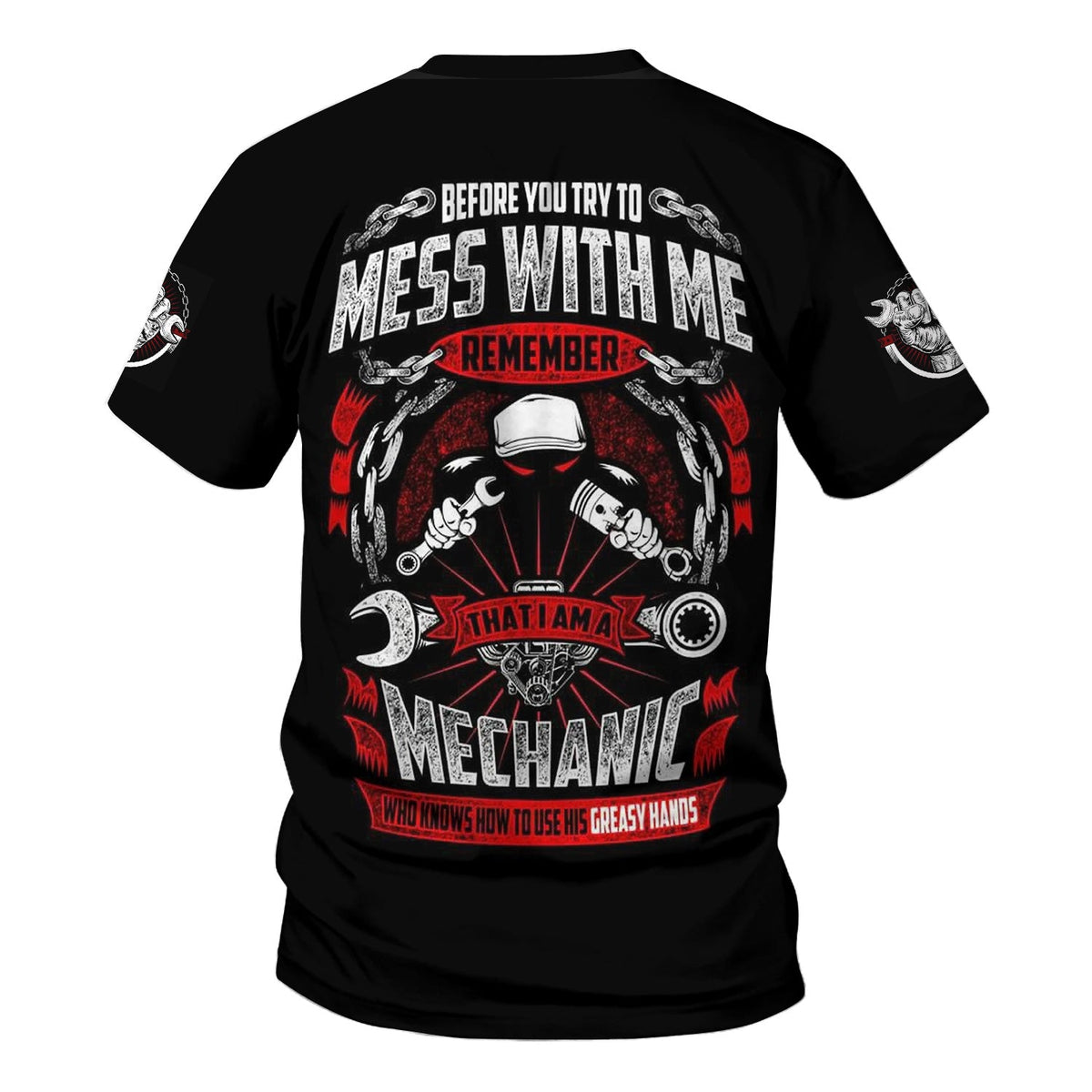 Blisscorners Funny Before You Try To Mess With Me Remember That I Am A Mechanic T Shirt