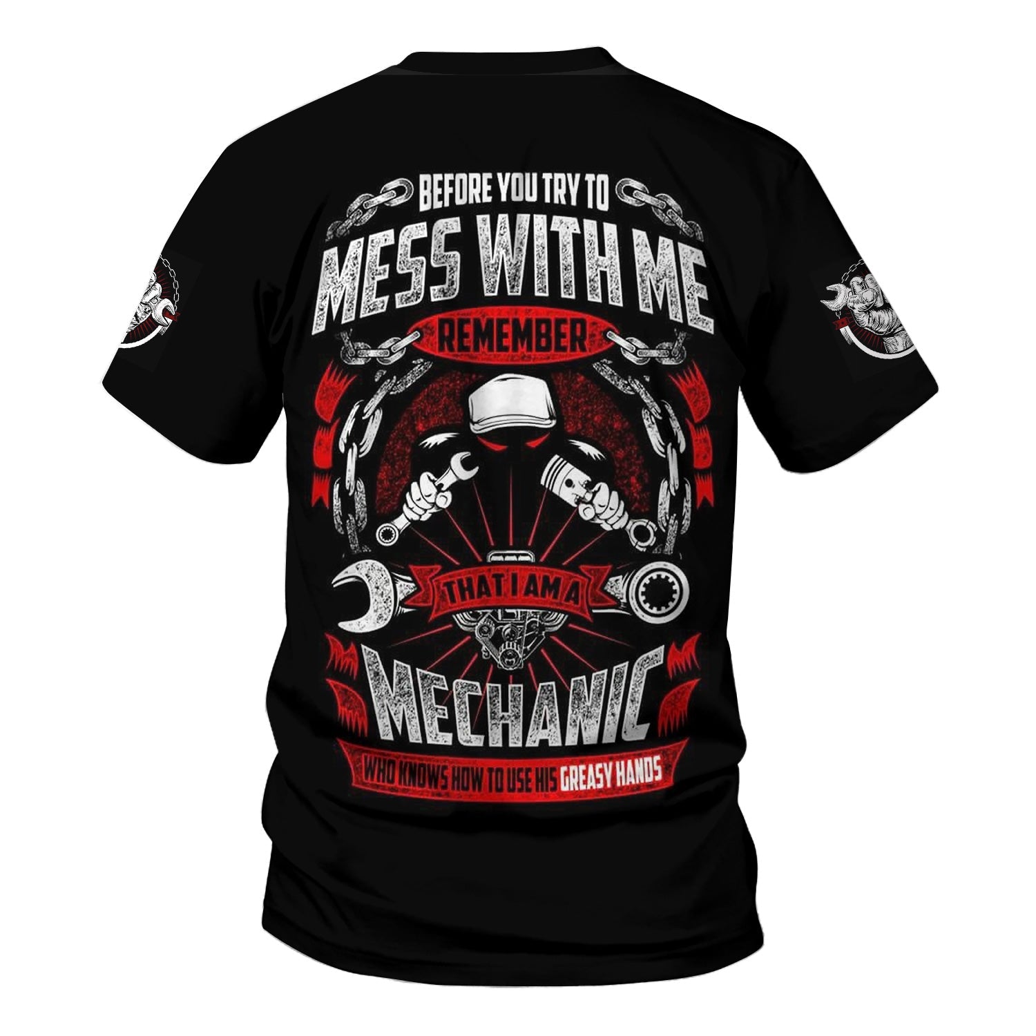 Blisscorners Funny Before You Try To Mess With Me Remember That I Am A Mechanic T Shirt