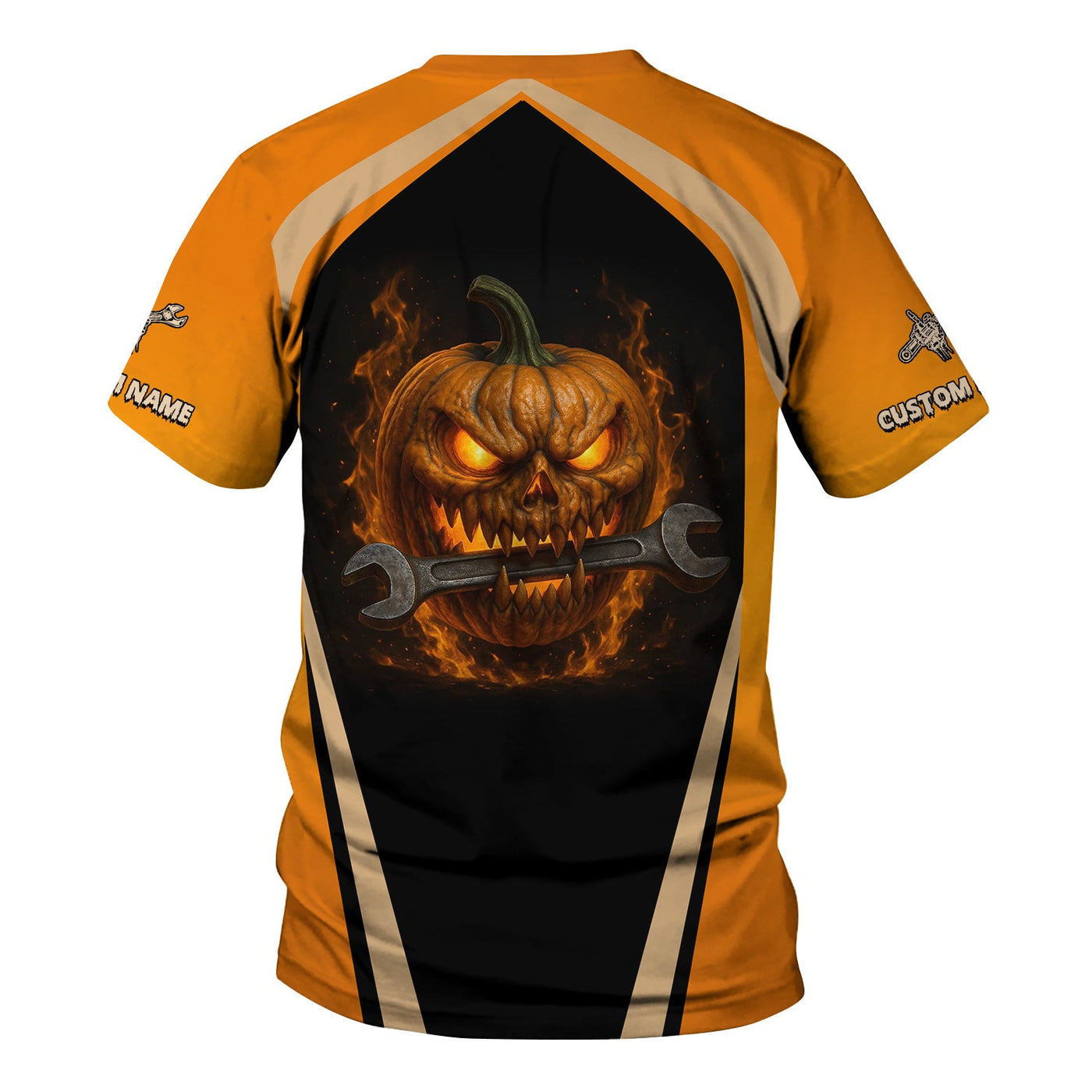 Blisscorners Personalized Mechanic Shirt, Funny Halloween Design These Pumpkins Are Taken By A Crazy Mechanic, Gift For Men