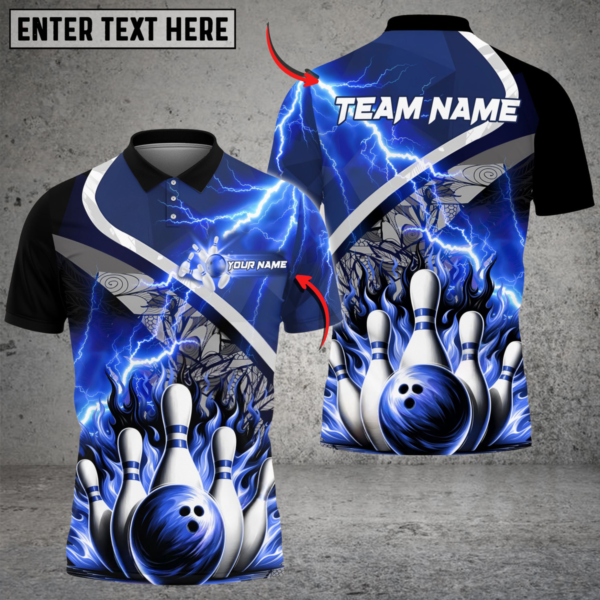 Blisscorners Thunder Breaker Bowling Jersey Multicolor Options Personalized Name, Team Name 3D Shirt
