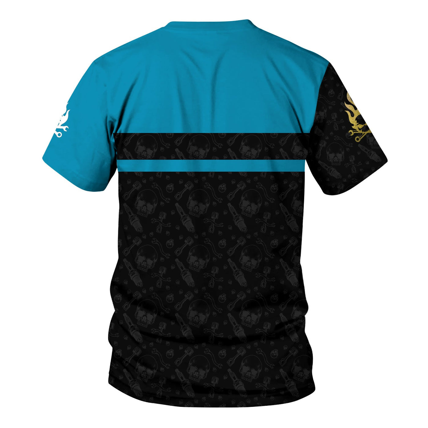 Blisscorners Personalized Mechanic Shirt, I Am A Mechanic I Can't Fix Stupid But I Can Fix What Stupid Does, Skull and Wreches Design, Gift For Men