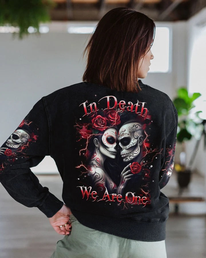 BLISSCORNERS IN DEATH WE ARE ONE SKULL COUPLE ALL OVER PRINT