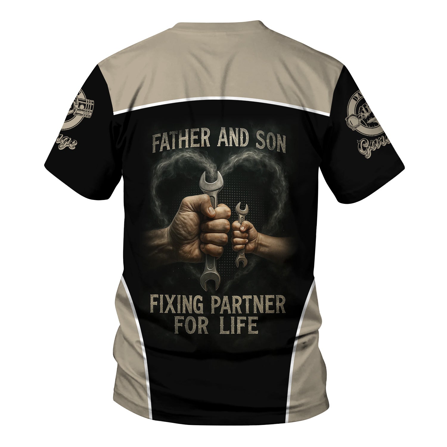 Blisscorners Personalized Mechanic Shirt, Father And Son Fixing Partner For Life, Gift For Men
