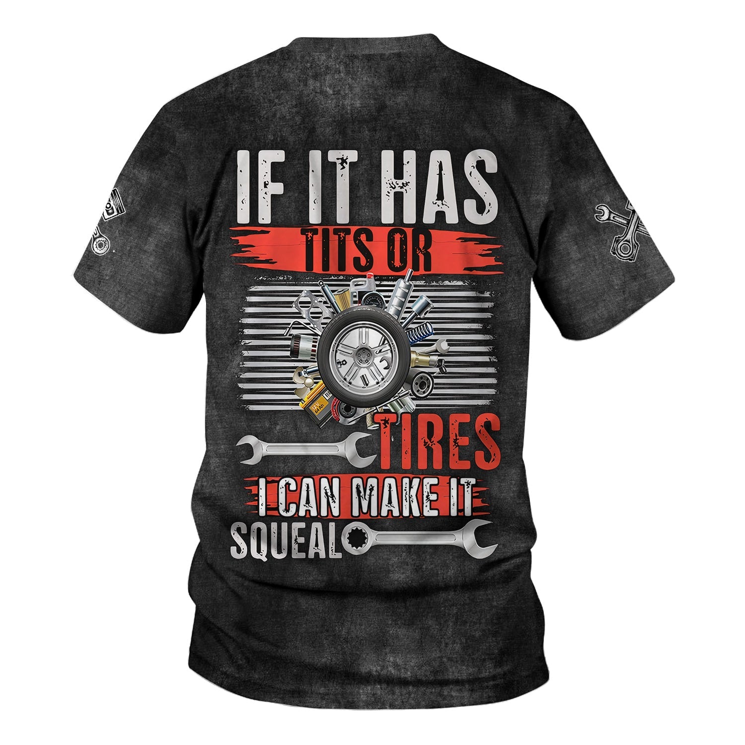 Blisscorners Funny Mechanic T Shirt If It Has Tires I Can Make It Squeal Auto Repair Garage Workwear Tee Car Repair Shirt Gift For Men Dad Husband