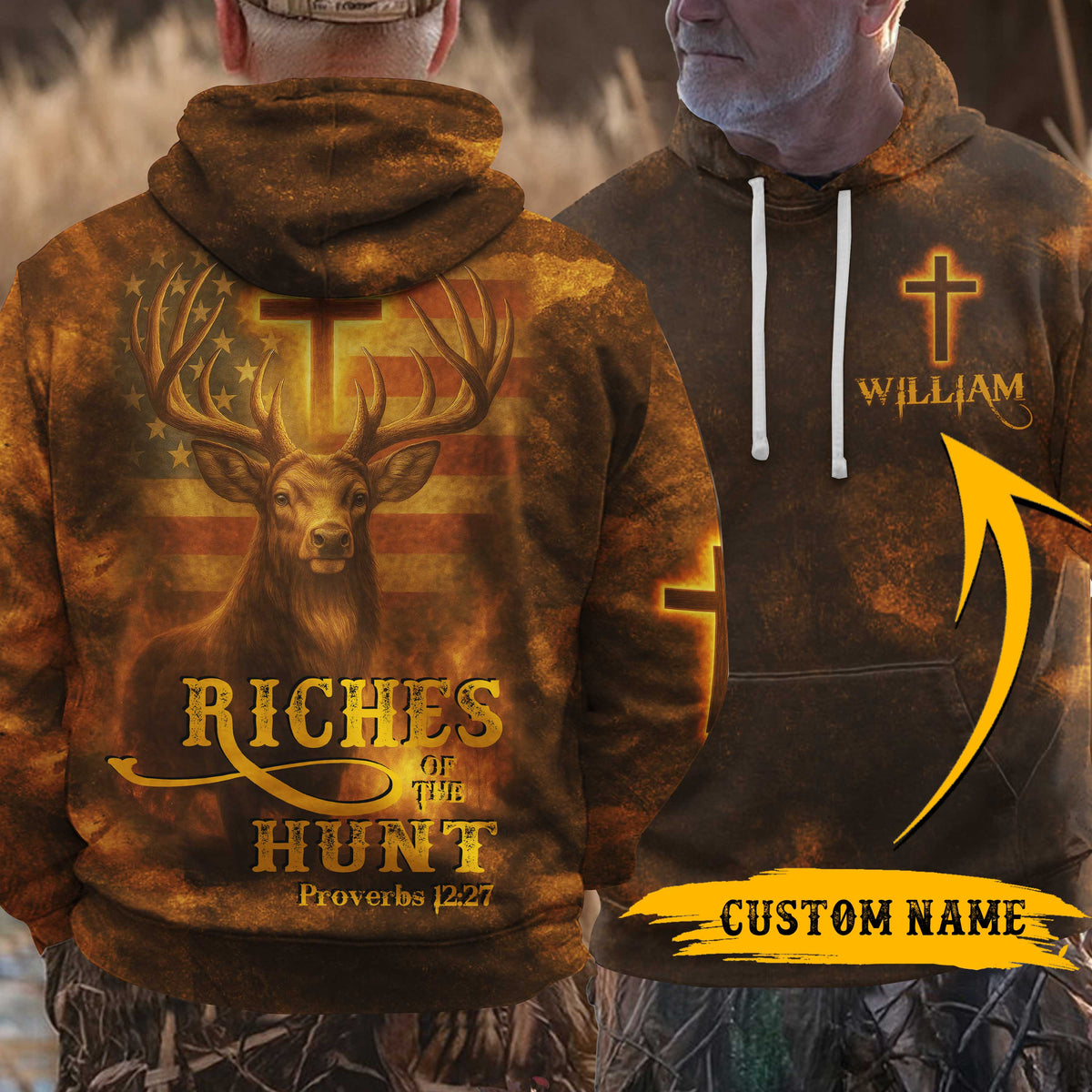 Blisscorners Riches Of The Hunt Shirt, Personalized Hunting 3D Shirt