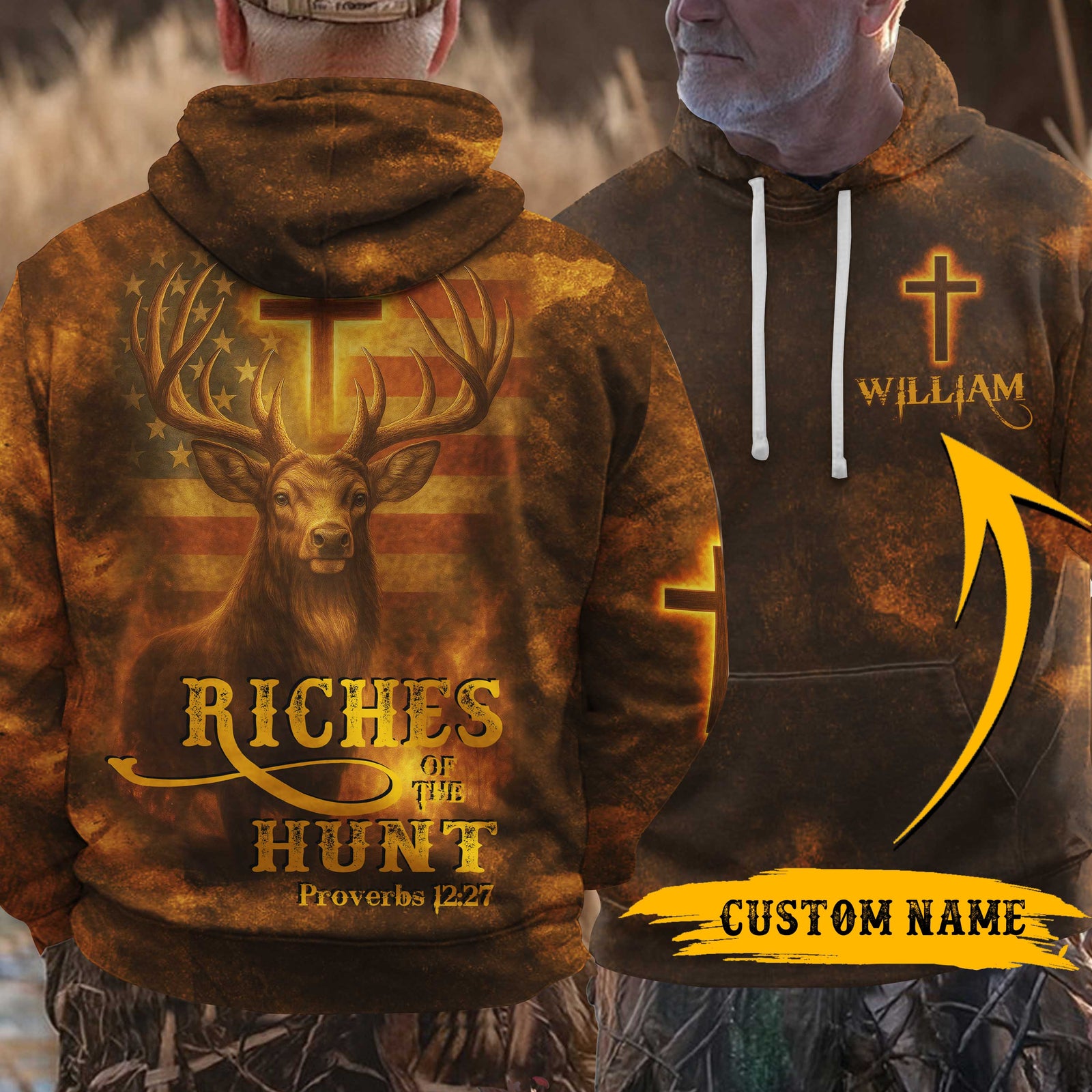 Blisscorners Riches Of The Hunt Shirt, Personalized Hunting 3D Shirt