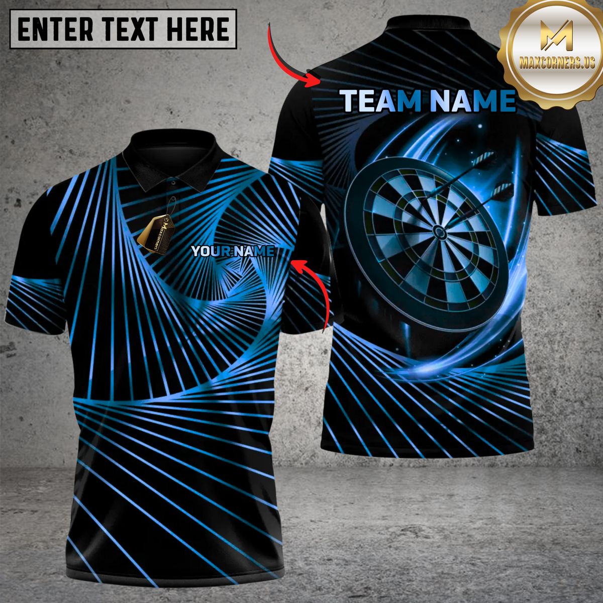 Blisscorners Pro Line Darts Multicolor Customized Name, Team Name 3D Shirts