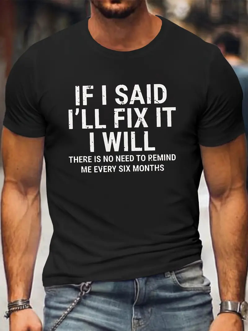 Blisscorners Funny Mechanic Shirt If I Said I'll Fix It I Will, Machine Lover Shirt, Diy Dad Gift, Mechanic T-shirt For Men