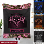 Blisscorners Deer Hunting Camo Punisher Skull Personalized - Blanket