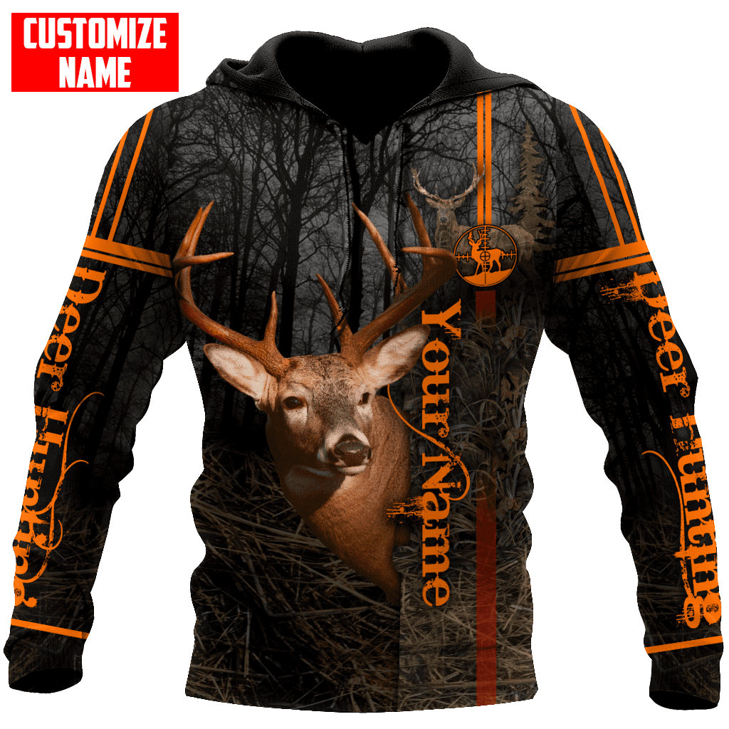 Blisscorners Personalized Name Deer Hunting 3D Shirts