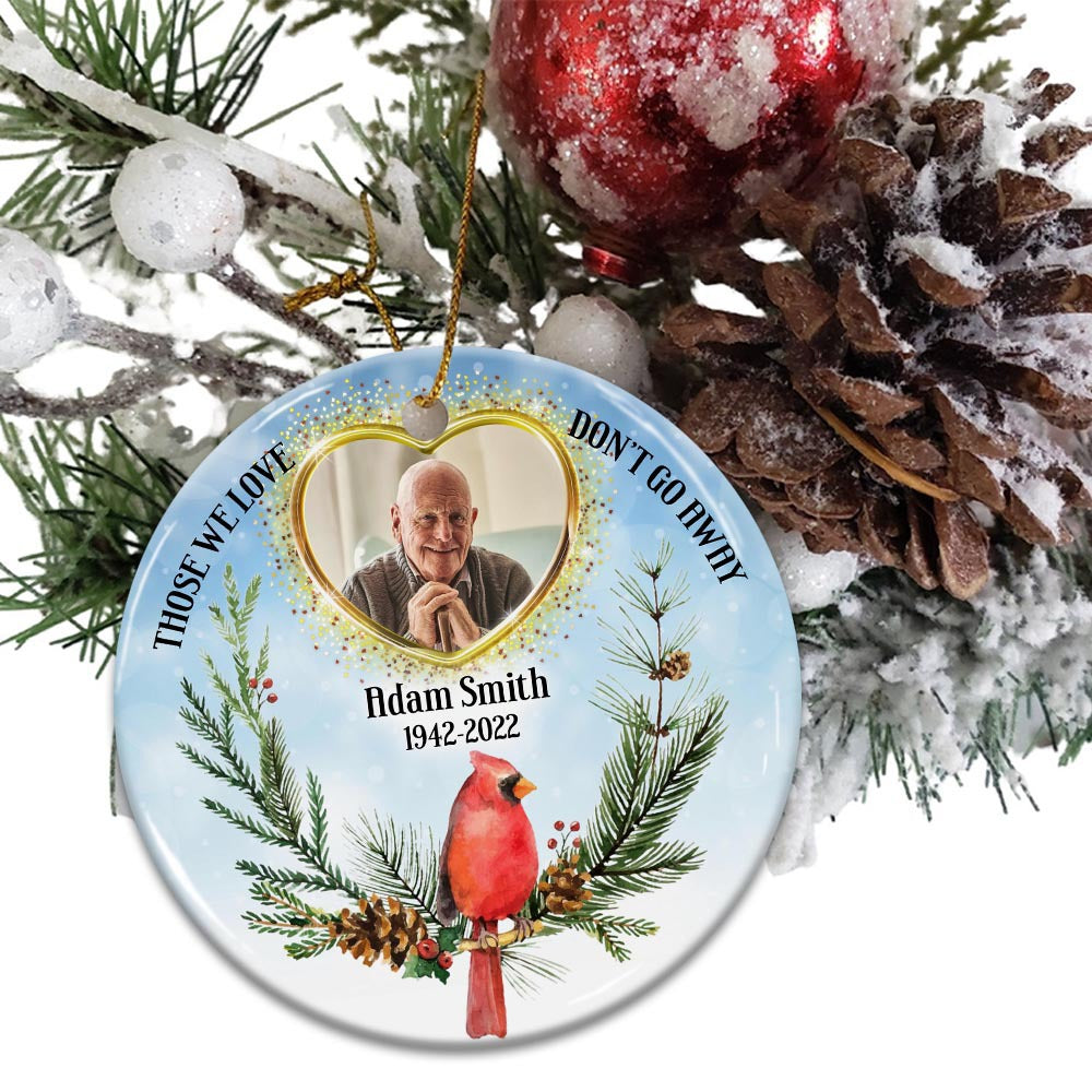 Blisscorners Until We Meet Again I'll See You In My Dream - Custom Photo And Name- Personalized 2 Sides Ceramic Ornament2D Flat LM2111