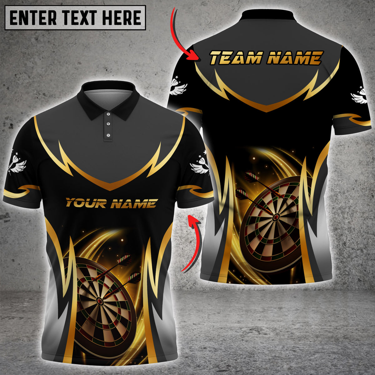 Blisscorners Darts Futuristic Lightning Dartboard Multicolor Customized Name, Team Name 3D Shirts