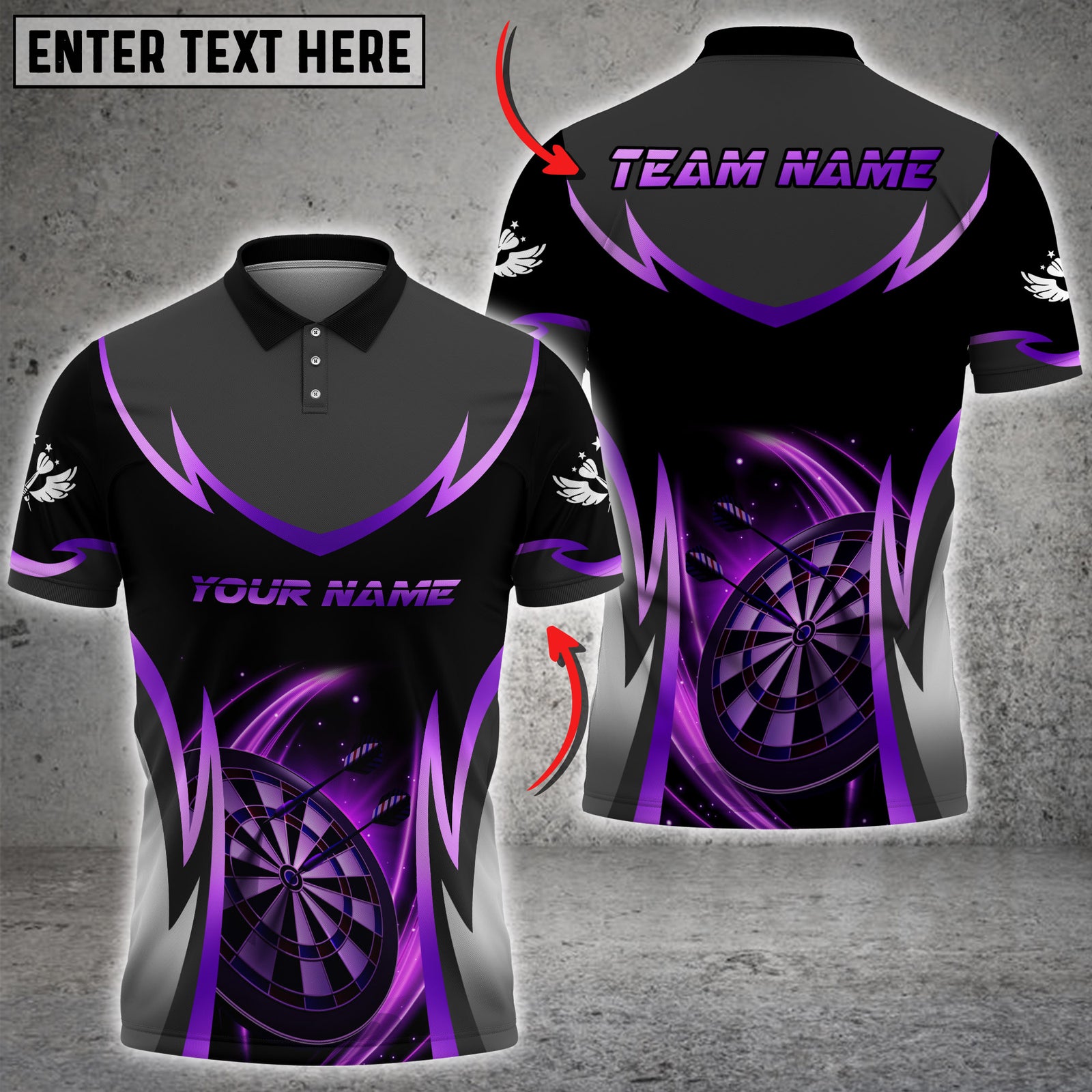 Blisscorners Darts Futuristic Lightning Dartboard Multicolor Customized Name, Team Name 3D Shirts
