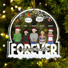 Christmas Forever In Our Hearts - Memorial Gift - Personalized Custom Shaped Acrylic Ornament