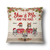 Couple You & Me And The Dogs - Christmas Gift For Dog Lovers - Personalized Custom Pillow