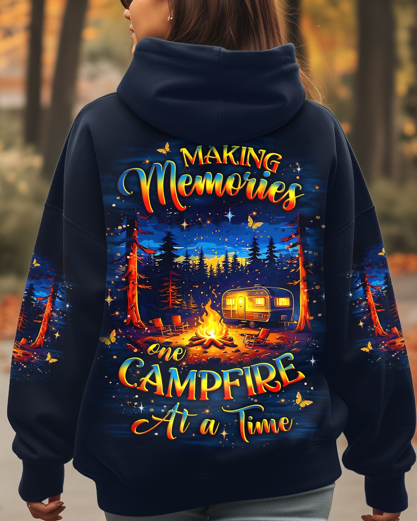 BLISSCORNERS MAKING MEMORIES ONE CAMPFIRE AT A TIME ALL OVER PRINT