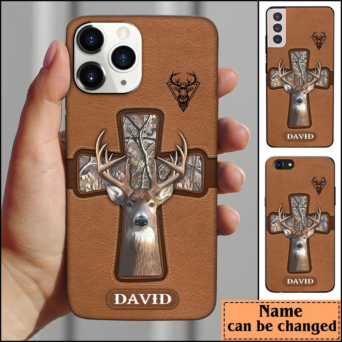Blisscorners Hunting Lovers Hunt Cross Gift Personalized Name Phone Case LM0912