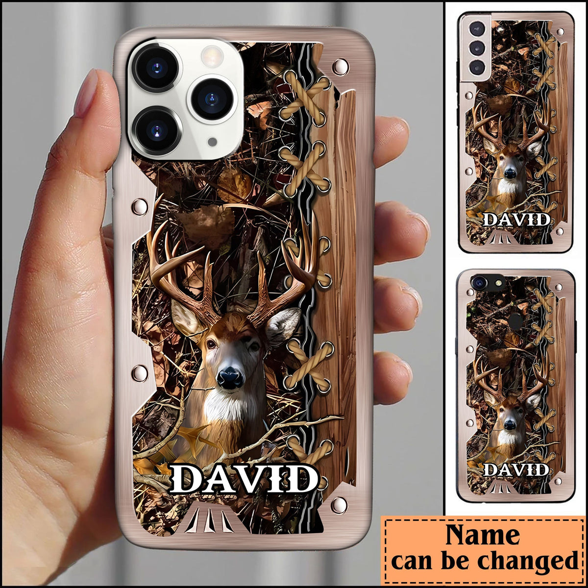 Blisscorners Deer Hunting Lover Personalized Name Phone Case LM0912