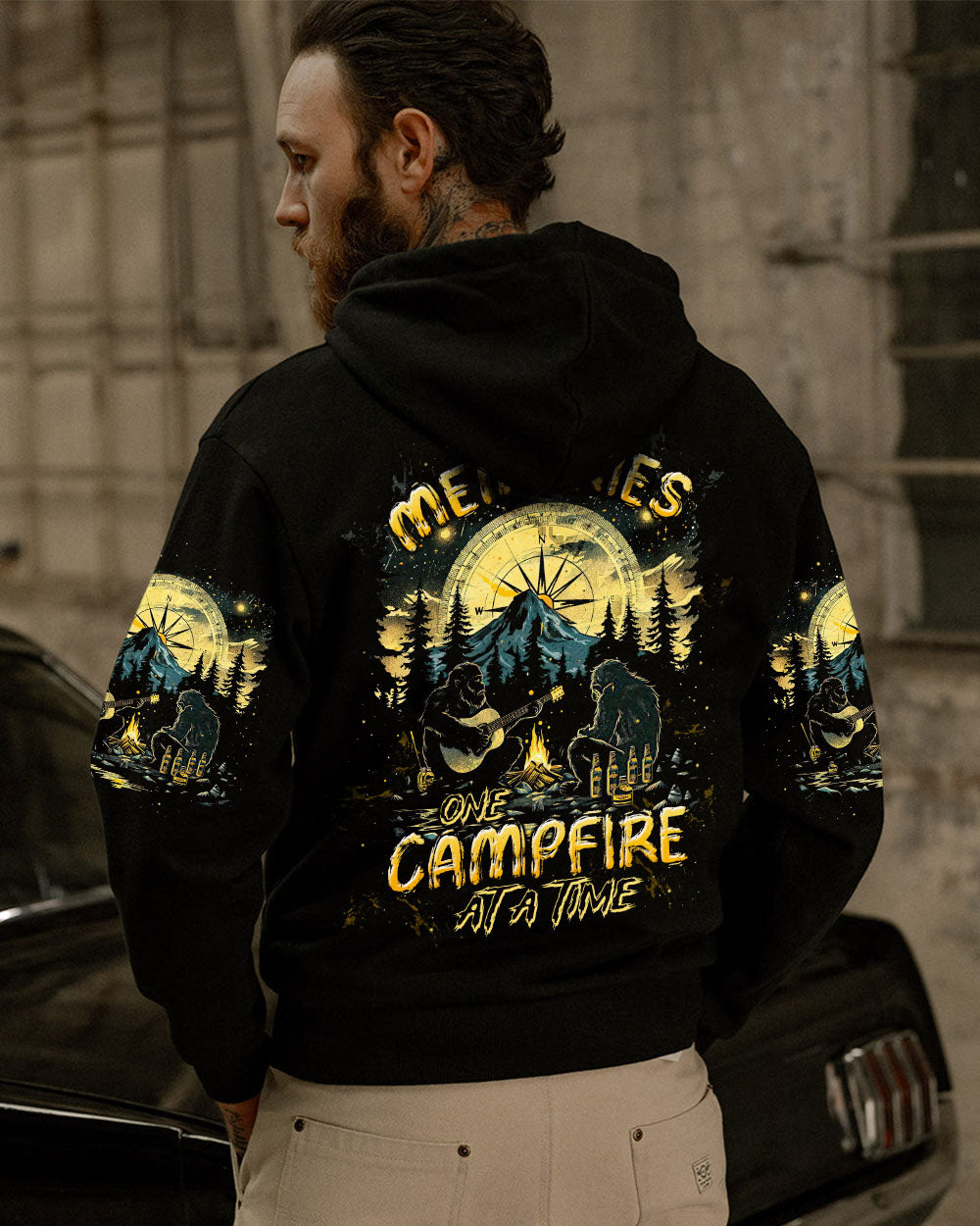 BLISSCORNERS MAKING MEMORIES ONE CAMPFIRE AT A TIME BIGFOOT ALL OVER PRINT