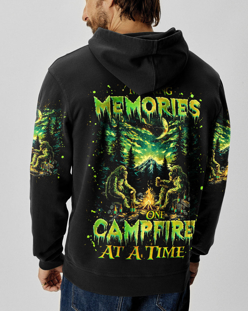 BLISSCORNERS MAKING MEMORIES ONE CAMPFIRE AT A TIME BIGFOOT  ALL OVER PRINT