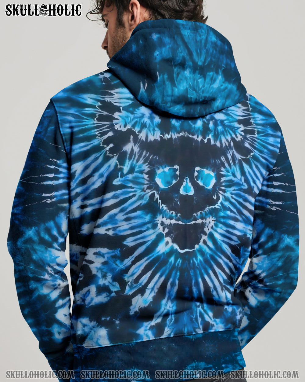 BLISSCORNERS DEMON SKULL TIE DYE  ALL OVER PRINT