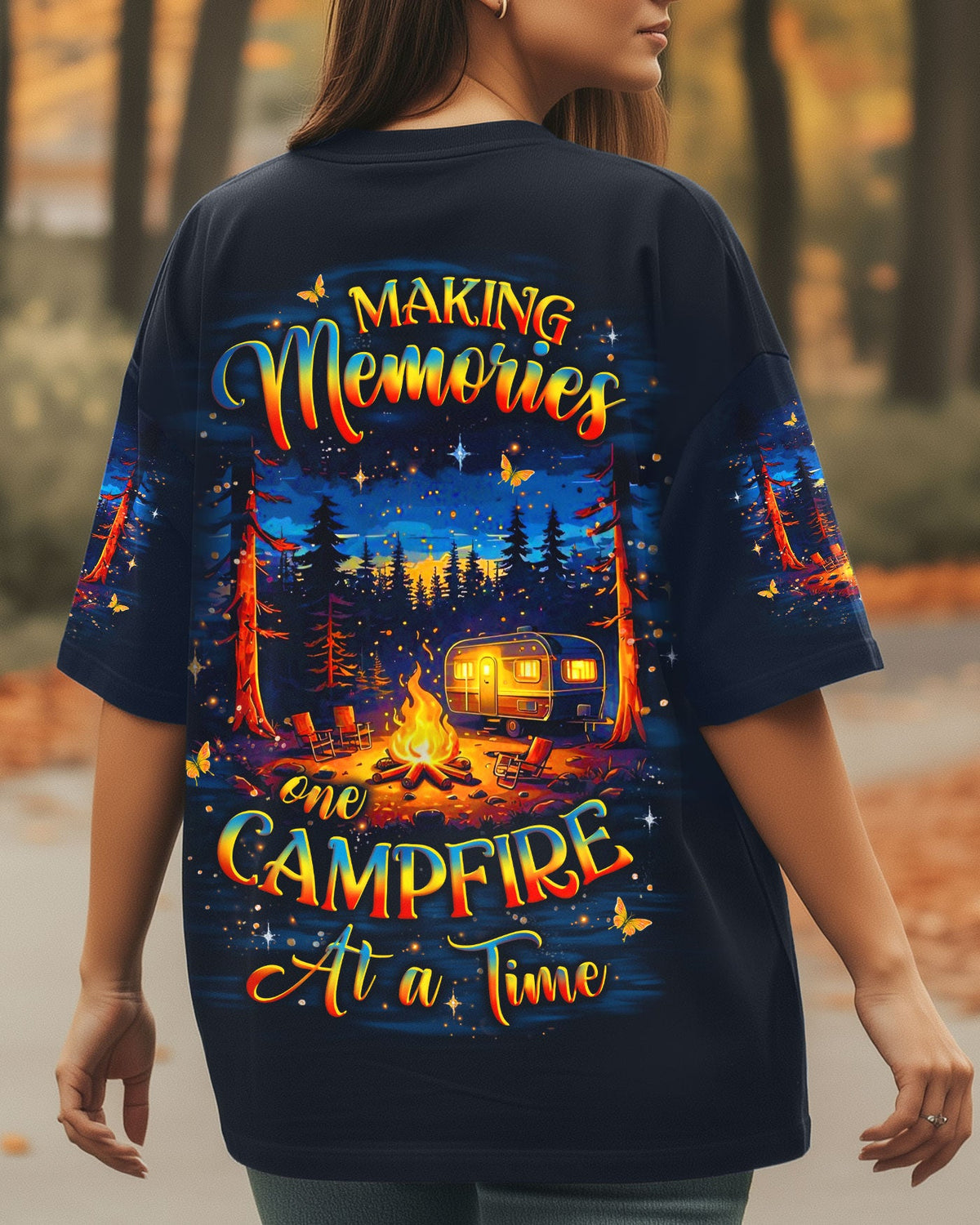 BLISSCORNERS MAKING MEMORIES ONE CAMPFIRE AT A TIME ALL OVER PRINT