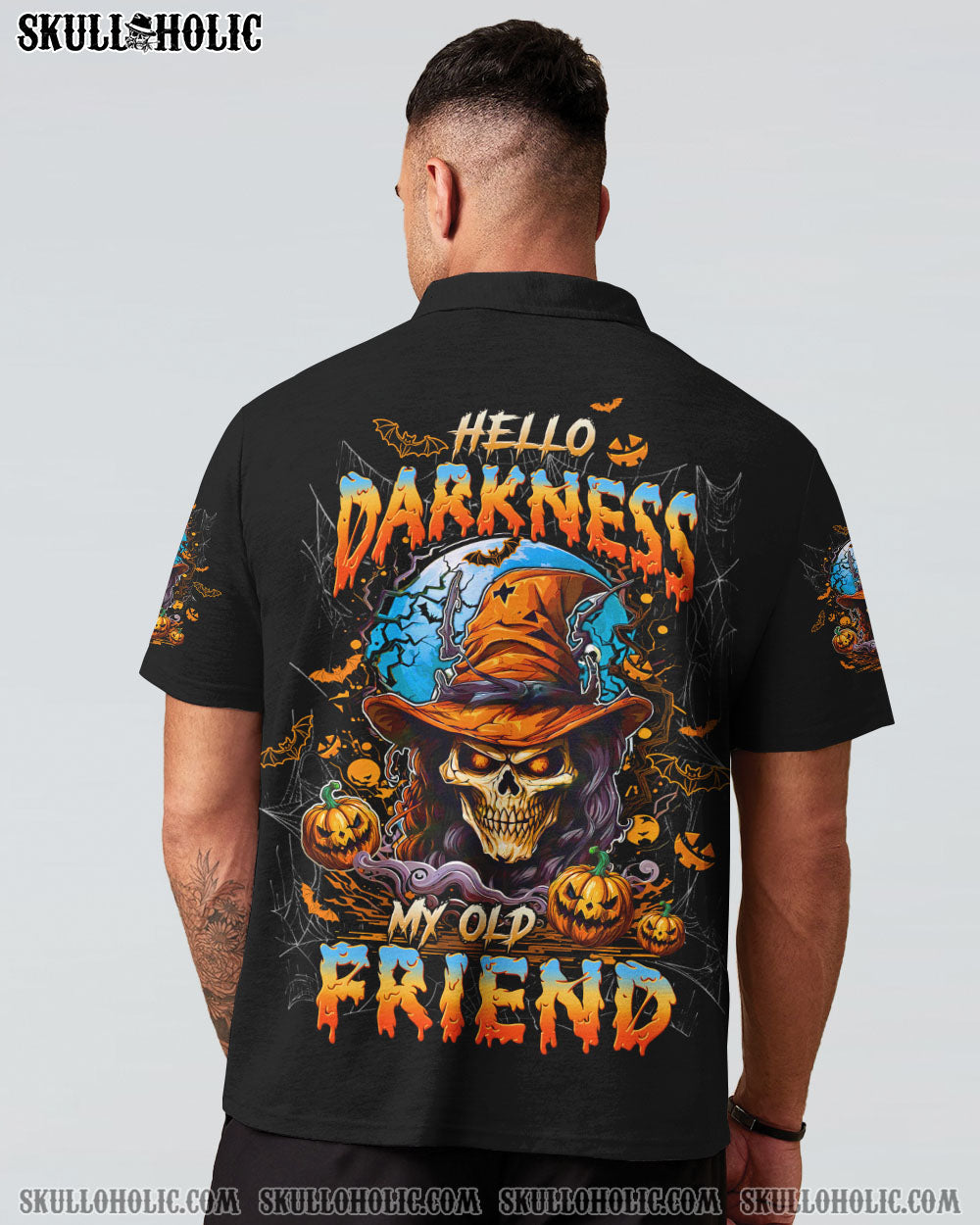 BLISSCORNERS HELLO DARKNESS MY OLD FRIEND HALLOWEEN ALL OVER PRINT