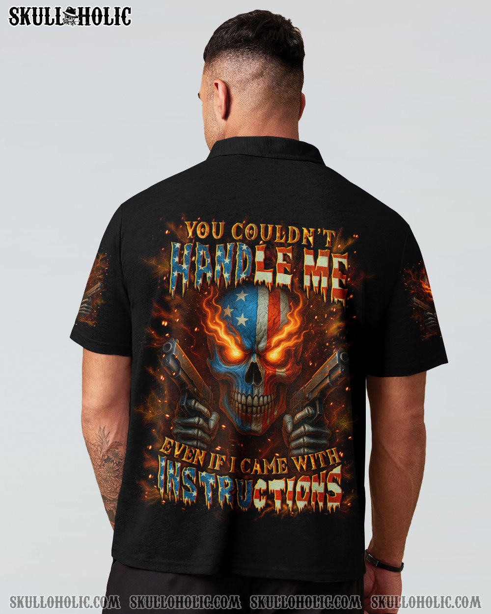 BLISSCORNERS YOU COULDN'T HANDLE ME SKULL ALL OVER PRINT