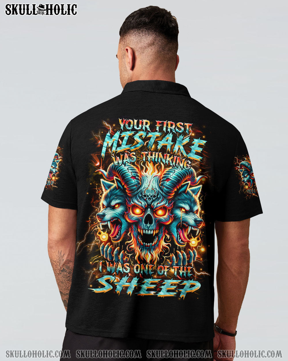 BLISSCORNERS YOUR FIRST MISTAKE WOLF SKULL ALL OVER PRINT