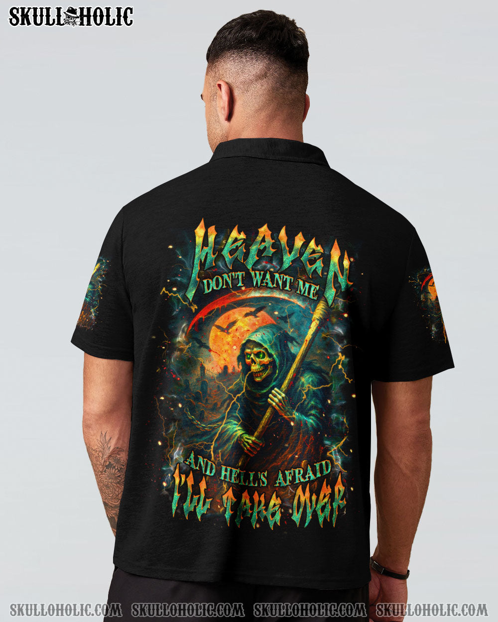 BLISSCORNERS HEAVEN DON'T WANT ME ALL OVER PRINT