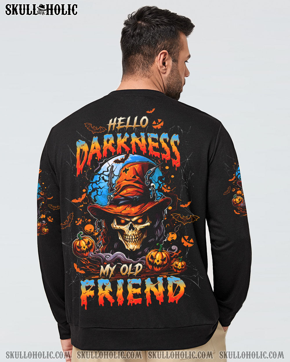 BLISSCORNERS HELLO DARKNESS MY OLD FRIEND HALLOWEEN ALL OVER PRINT