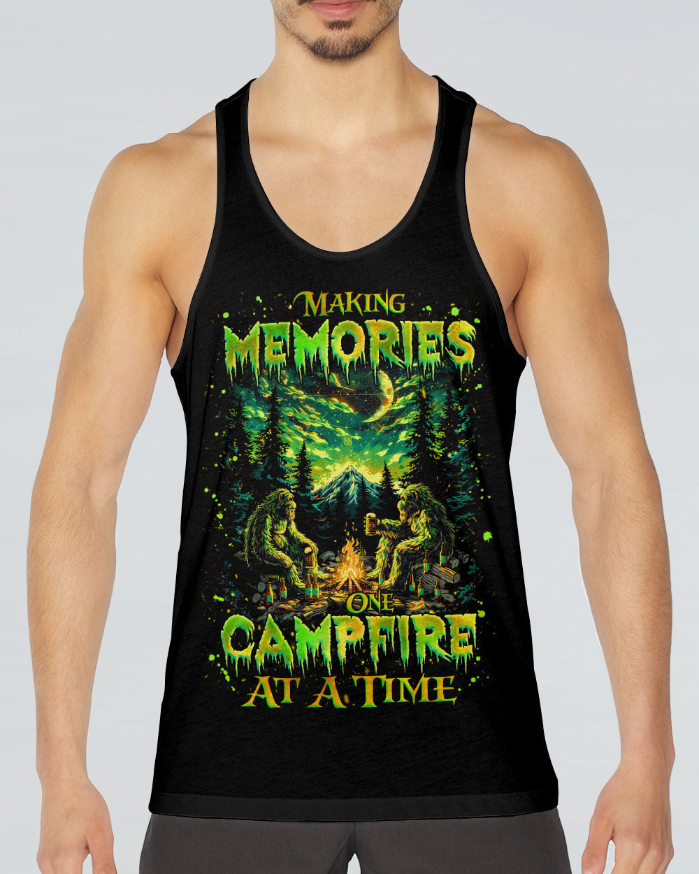 BLISSCORNERS MAKING MEMORIES ONE CAMPFIRE AT A TIME BIGFOOT  ALL OVER PRINT