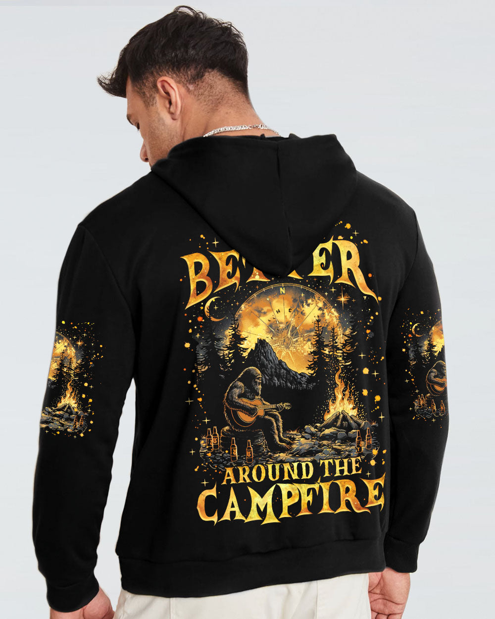 BLISSCORNERS LIFE IS BETTER AROUND THE CAMPFIRE BIGFOOT ALL OVER PRINT