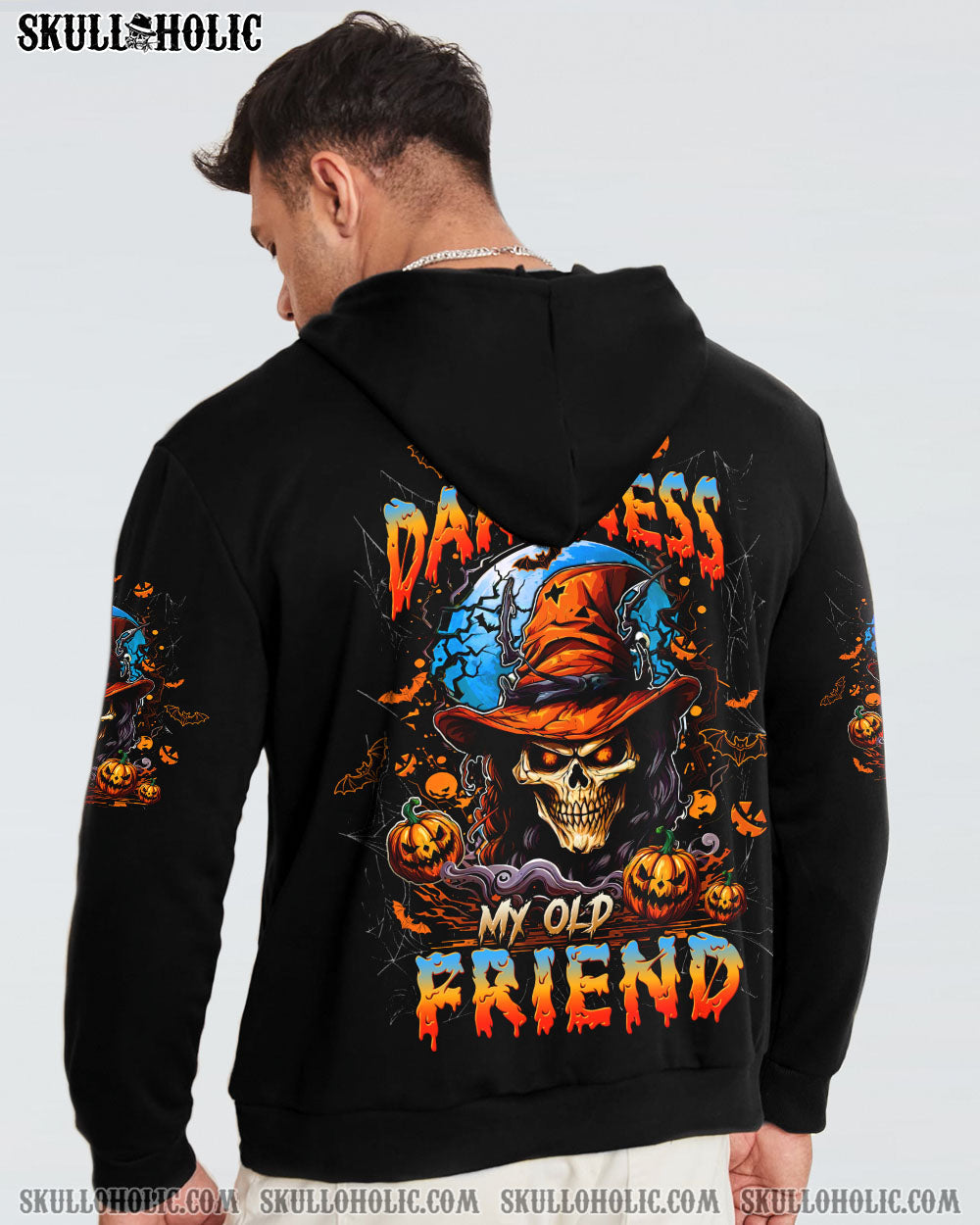 BLISSCORNERS HELLO DARKNESS MY OLD FRIEND HALLOWEEN ALL OVER PRINT