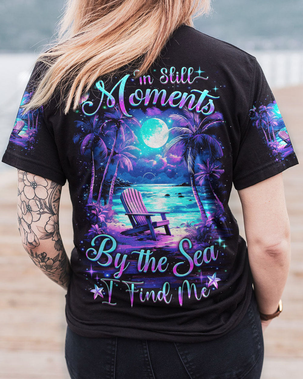 BLISSCORNERS IN STILL MOMENTS BY THE SEA ALL OVER PRINT