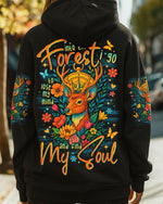 BLISSCORNERS AND INTO THE FOREST I GO DEER ALL OVER PRINT