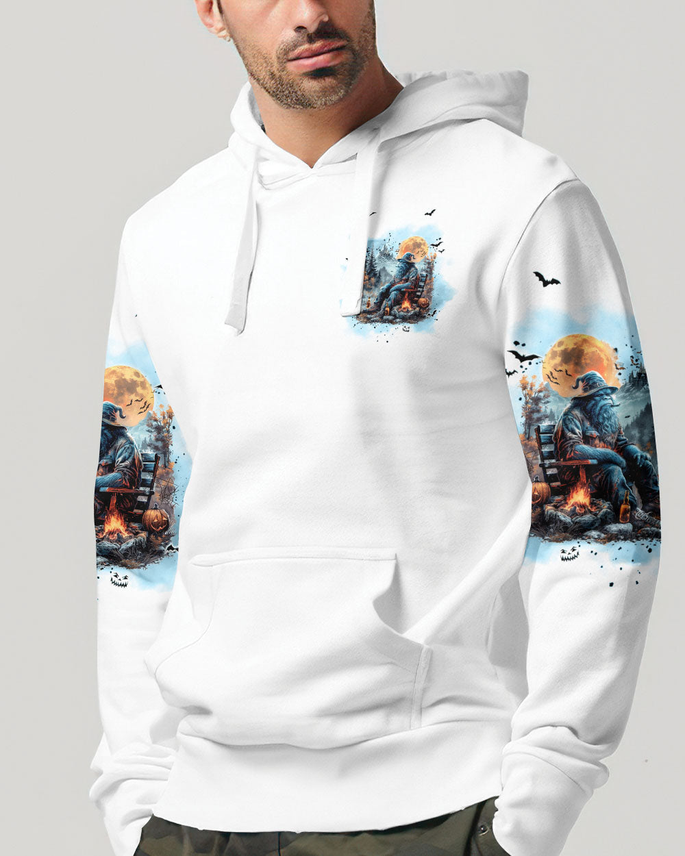 BLISSCORNERS BORN TO EXPLORE DESTINED TO BE WILD BIGFOOT HALLOWEEN ALL OVER PRINT